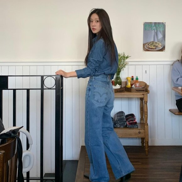 Levi's Ribcage Wide Leg Jean In Not The Same - Picture 2 of 11